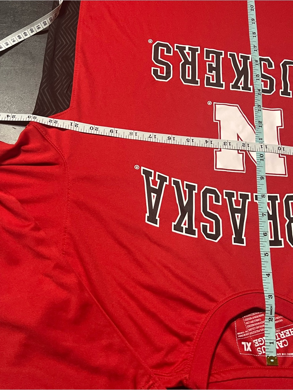 Campus Heritage Nebraska Huskers Red Long Sleeve Performance Tee - Picture 6 of 8